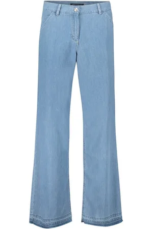 Betty Barclay Slim-fit-Jeans Casual-Hose mit offenem Saum