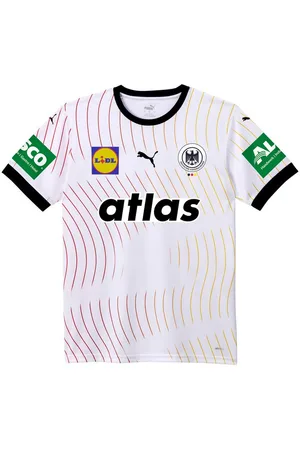 PUMA Kurzarmshirt DHB Home Jersey Jr SS25 wi WHITE-GREY DAWN-SAFETY YE - Verkäufer: Sport Seeger