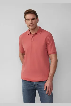 QS by s.Oliver Kurzarmshirt Poloshirt mit Logo-Stickerei Logo - Verkäufer: