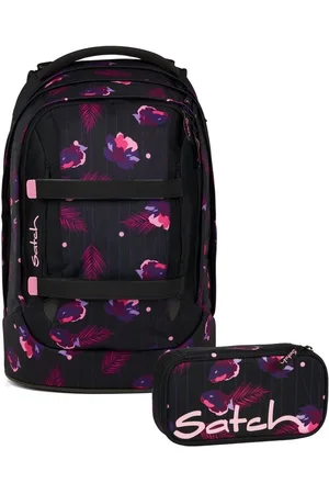Satch Schulranzen Schulrucksack-Set PACK Mystic Nights 2-teilig, Kollektion 2025 (2-teilig), ergonomisch, Your-Size-System: auf Körpergröße anpassbar - Verkäufer: DSBO