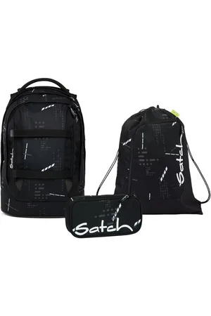 Satch Schulranzen Schulrucksack-Set PACK Ninja Matrix 3-teilig, Kollektion 2025 (3-teilig), ergonomisch, Your-Size-System: auf Körpergröße anpassbar - Verkäufer: DSBO