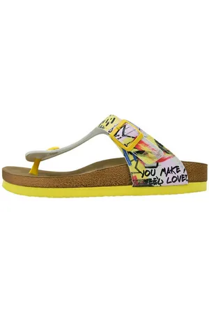 Dogo Lila The Creation Of The Collage Damen Sandalen/ Sandaletten / Zehentrenner Vegan
