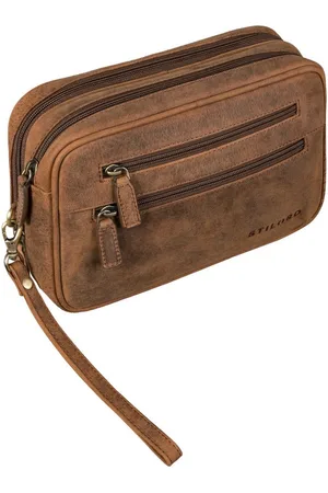 STILORD Handtasche "Nero" Vintage Handgelenktasche Clutch Herren Echtleder - Verkäufer: Leder