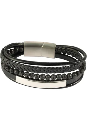 Akzent Armband Neel "Neel" 19 cm, Armband aus Lederimitat mit Gravurplatte und (Einzeln) - Verkäufer: Shaghafi GmbH