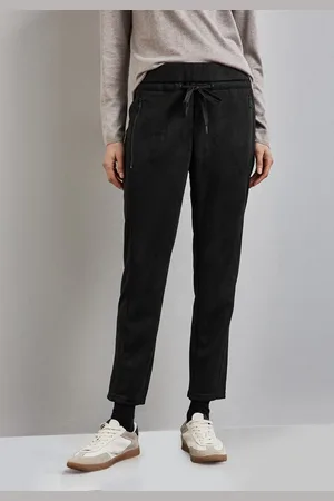 Street one Lederimitathose im Joggstyle