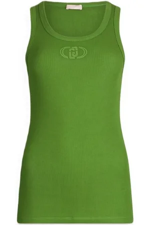 Liu Jo Ripptanktop - Top aus Baumwolle mit Logo - Verkäufer: Schneider Fashion Store