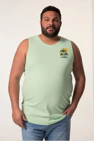 Men Plus T-Shirt Men+ Tanktop Print Rundhals bis 8 XL - Verkäufer: Popken Fashion Group