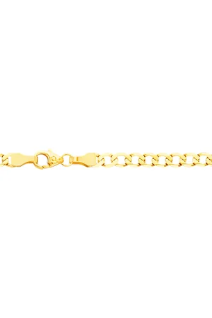 HOPLO Goldarmband Goldkette Panzerkette Länge 21cm - Breite 3,9mm - 585-14 Karat Gold - Verkäufer: Holzenplotz