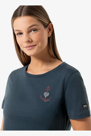 Supernatural Print-Shirt für Damen, Merino HEART ANCHOR TEE Meer Motiv, atmungsaktiv - Verkäufer: