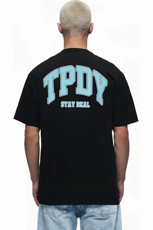 Trueprodigy Oversize-Shirt Arin Logoprint Rundhals dicker Stoff - Verkäufer: