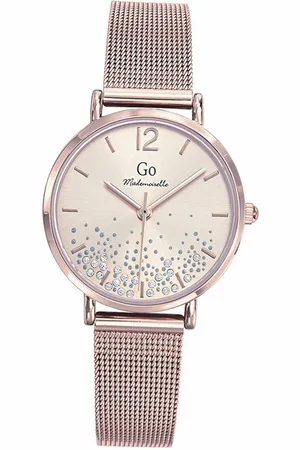 GO Girl Only Quarzuhr Damen Uhr Edelstahlarmband, (Analoguhr), Damenuhr Edelstahlarmband rosegold, rund, mittel (ca. 32mm) - Verkäufer: Fit4Style Silberschmuck - IMPPAC