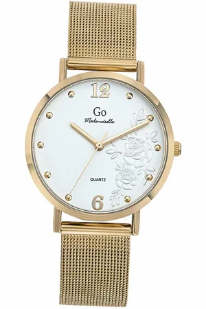 GO Girl Only Quarzuhr Damen Uhr Edelstahlarmband, (Analoguhr), Damenuhr Edelstahlarmband gold, rund, mittel (ca. 34mm) - Verkäufer: Fit4Style Silberschmuck - IMPPAC