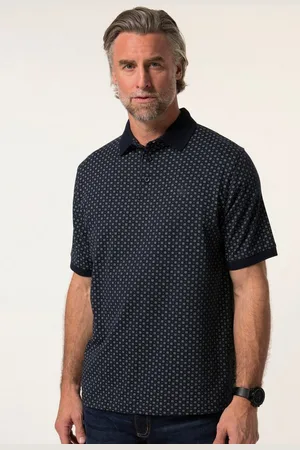 Boston Park Poloshirt Poloshirt Halbarm Minimal-Print - Verkäufer: Popken Fashion Group