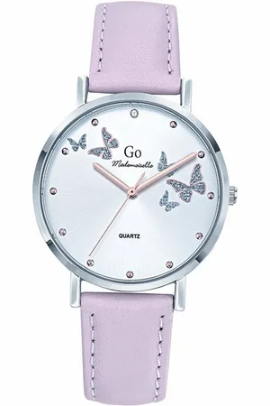 GO Girl Only Quarzuhr Leder Damen Uhr Analog, (Analoguhr), Damenuhr Lederarmband , rund, mittel (ca. 34mm) - Verkäufer: Fit4Style Silberschmuck - IMPPAC
