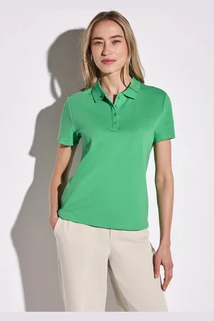 Street one Poloshirt aus Baumwolle mit Stretchante