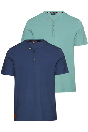 H.I.S Henleyshirt (2-er Pack) mit Knopfleiste