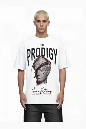 Trueprodigy Oversize-Shirt Jamie Logoprint Rundhals dicker Stoff - Verkäufer: