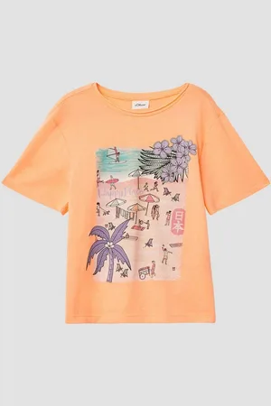 QS by s.Oliver Kurzarmshirt Oversized-Shirt mit Fotoprint Artwork - Verkäufer: