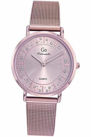 GO Girl Only Quarzuhr Damen Uhr Edelstahlarmband, (Analoguhr), Damenuhr Edelstahlarmband rosegold, rund, mittel (ca. 34mm) - Verkäufer: Fit4Style Silberschmuck - IMPPAC