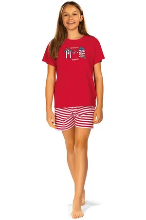 Comtessa Schlafanzug Comte Kids (Set, 2 tlg., 2-teilig) Mädchen Pyjama Shorty Kurzarm Baumwolle - Verkäufer: chic4home