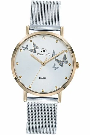 GO Girl Only Quarzuhr Damen Uhr Edelstahlarmband, (Analoguhr), Damenuhr Edelstahlarmband silber, rund, mittel (ca. 34mm) - Verkäufer: Fit4Style Silberschmuck - IMPPAC