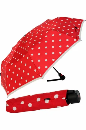 Knirps Taschenregenschirm Fiber T1 Auf-Automatik - Sturmsicher - Dot Art, der stabile Klassiker - Verkäufer: RS-Versand