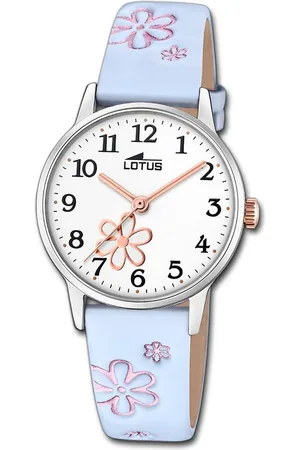 Lotus Chronograph Jugend Kinderuhr Leder hellblau, (Chronograph), Jugend, Kinderuhr Lederarmband hellblau, rund, klein (ca. 30mm) - Verkäufer: Fit4Style Silberschmuck - IMPPAC