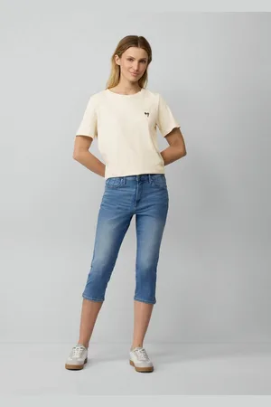 QS by s.Oliver 7/8-Jeans Capri-Jeans Betsy / Slim Fit / Mid Rise / Slim Leg / Schlitz - Verkäufer: