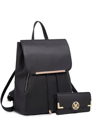 MISS LULÙ Rucksack Damen-Rucksack aus PU-Leder – Wasserdicht, Modern (2-tlg) - Verkäufer: Halterner Technologie GmbH