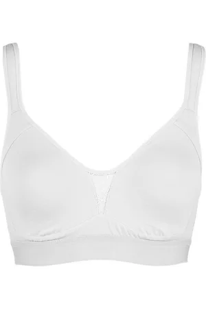 Nina Von C. Bügelloser BH Cotton Shape Komfort-BH ohne Bügel (75 C Weiss) - Verkäufer: Emma Dessous