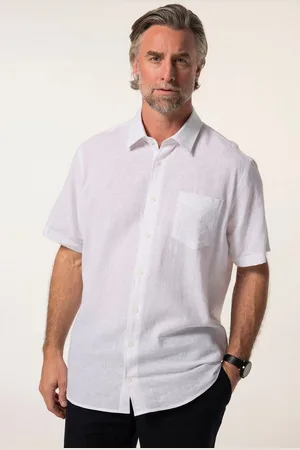 Boston Park Businesshemd Leinenmix-Hemd Halbarm Streifen - Verkäufer: Popken Fashion Group