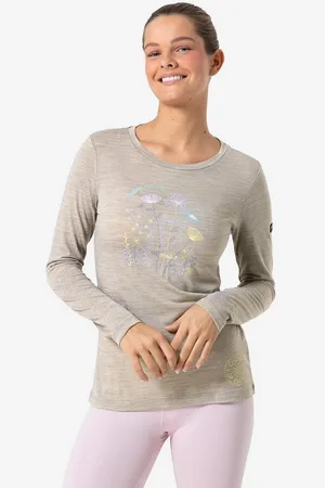Supernatural Langarmshirt für Damen, Merino HODGEPODGE LS bestickt, Motive am Ärmel - Verkäufer: