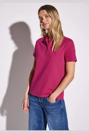 Street one Poloshirt aus Baumwolle mit Stretchante