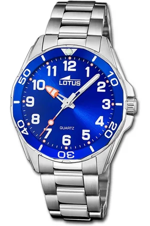 Lotus Chronograph Jugend Kinderuhr Edelstahl, (Chronograph), Jugend, Kinderuhr Edelstahlarmband silber, rund, mittel (ca. 36mm) - Verkäufer: Fit4Style Silberschmuck - IMPPAC