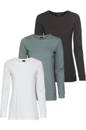 Laura Scott Langarmshirt (3-er Pack) mit Bündchen am Ärmelabschluss - NEUE KOLLEKTION