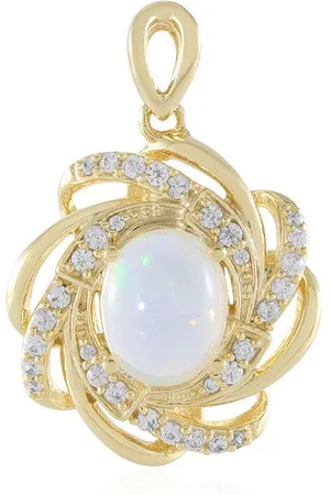 Cavill Anhänger Set Äthiopischer Welo-Opal-Anhänger aus vergoldetem Silber (1-tlg) - Verkäufer: Juwelo Deutschland GmbH