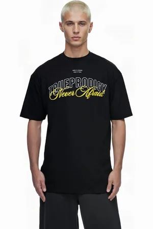 Trueprodigy Oversize-Shirt Sam Logoprint Rundhals dicker Stoff - Verkäufer: