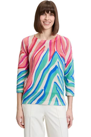 Betty Barclay Strickpullover Feinstrickpullover mit Print (1-tlg) Druck