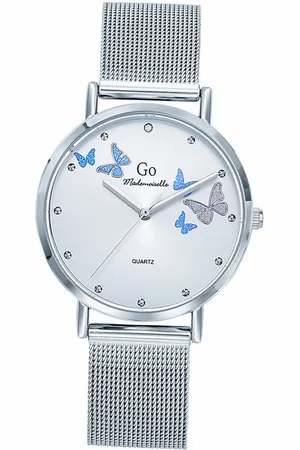 GO Girl Only Quarzuhr Damen Uhr Edelstahlarmband, (Analoguhr), Damenuhr Edelstahlarmband silber, rund, mittel (ca. 34mm) - Verkäufer: Fit4Style Silberschmuck - IMPPAC
