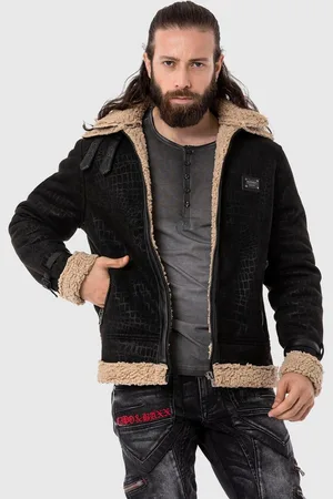 Cipo & Baxx Parka Jacke im Flieger-Look