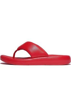 FitFlop IQUSHION D-LUXE Zehentrenner, Flats, Slides, Sandale mit weichem Zehensteg