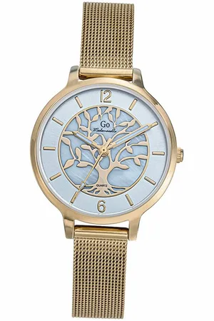 GO Girl Only Quarzuhr Damen Uhr Edelstahlarmband, (Analoguhr), Damenuhr Edelstahlarmband gold, rund, mittel (ca. 32mm) - Verkäufer: Fit4Style Silberschmuck - IMPPAC