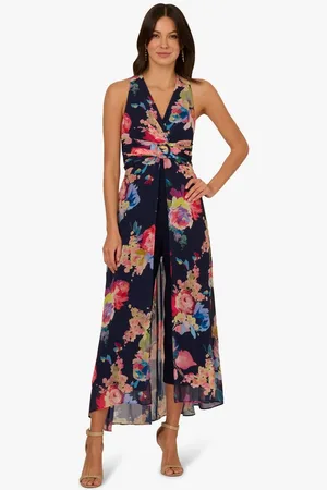 Adrianna Papell Jumpsuit Printed Chiffon Jumpsuit Cocktail, Brunch, Formell, Anlass, Hochzeit - Verkäufer: GoJungo GmbH