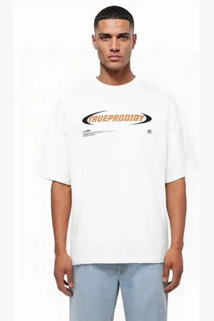 Trueprodigy Oversize-Shirt Ravi Logoprint Rundhals dicker Stoff - Verkäufer: