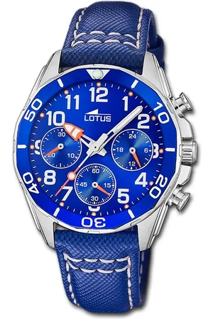 Lotus Chronograph Jugend Kinderuhr Leder , (Chronograph), Jugend, Kinderuhr Lederarmband , rund, mittel (ca. 36mm) - Verkäufer: Fit4Style Silberschmuck - IMPPAC