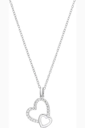 QS by s.Oliver Kette mit Anhänger , Halskette, mit Anhänger, 42+3 cm, Zirkonia - Verkäufer: Juwelier Südharz