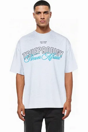 Trueprodigy Oversize-Shirt Sam Logoprint Rundhals dicker Stoff - Verkäufer: