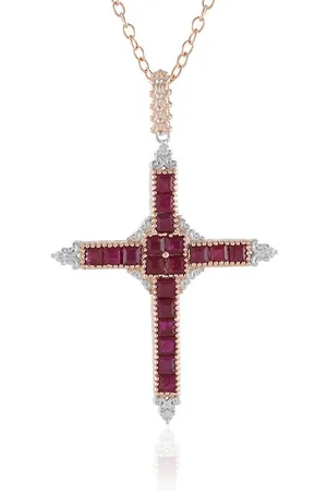 Cavill Anhänger Set Burma Rubin Sterling Silber Kreuz Anhänger (1-tlg) - Verkäufer: Juwelo Deutschland GmbH