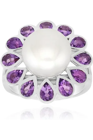 Cavill Silberring Perle & Amethyst Sterling Silber Ring (1-tlg) - Verkäufer: Juwelo Deutschland GmbH