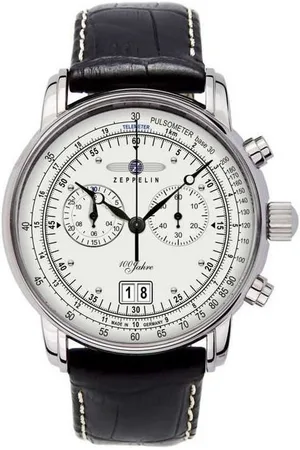 Zeppelin Chronograph 7690-1 100 Jahre Chronograph Fliegeruhr, Made in Germany - Verkäufer: Jäckle Uhrenhandel e.K.